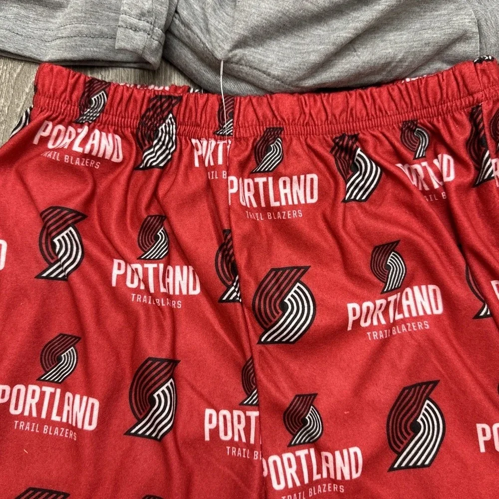NWT Ultra Game NBA Portland Trail Blazers Youth Boys Pajama Set Large 10-12